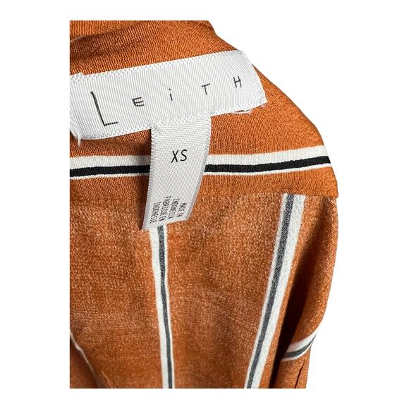 Leith Striped Wrap Skirt sz XS Rayon - Picture 8 of 9